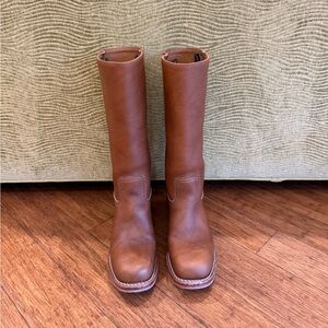 Frye Saddle Campus 14L Boots Size 9